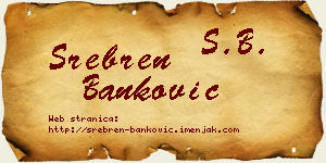 Srebren Banković vizit kartica